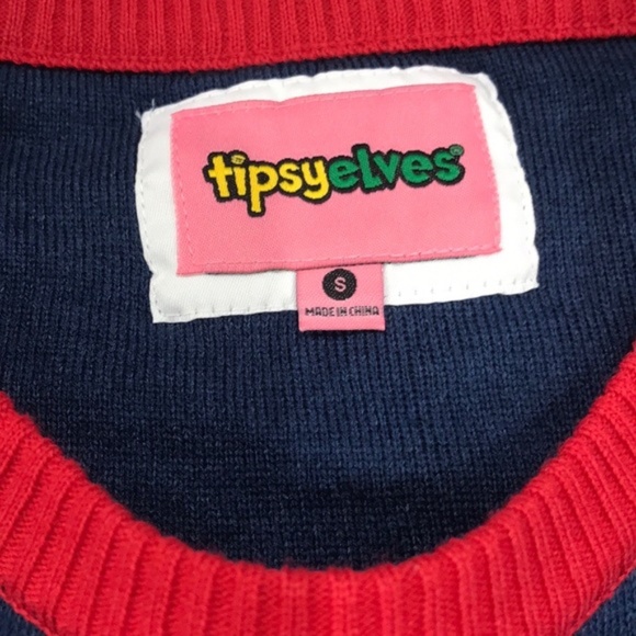 TIPSY ELVES Obama Funny Ugly Christmas Sweater - Picture 7 of 7